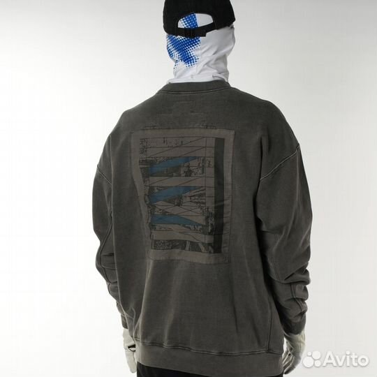 CavEmpt Новый Свитшот Абстракция Оверсайз