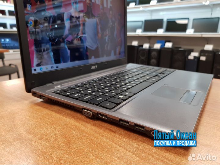 Ноутбук Acer 15, Core2Duo U9400, RAM 4Gb, SSD