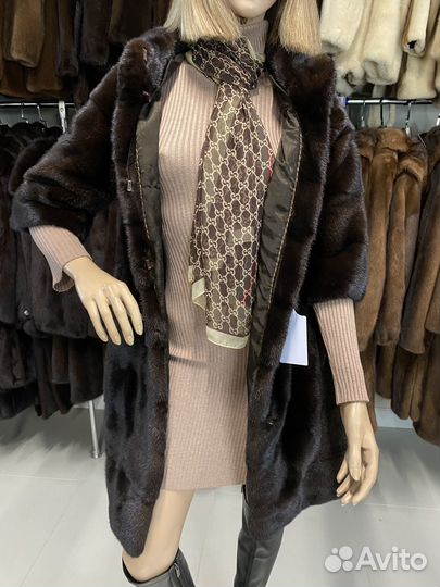 Элегантная норковая шуба 40- 42 р