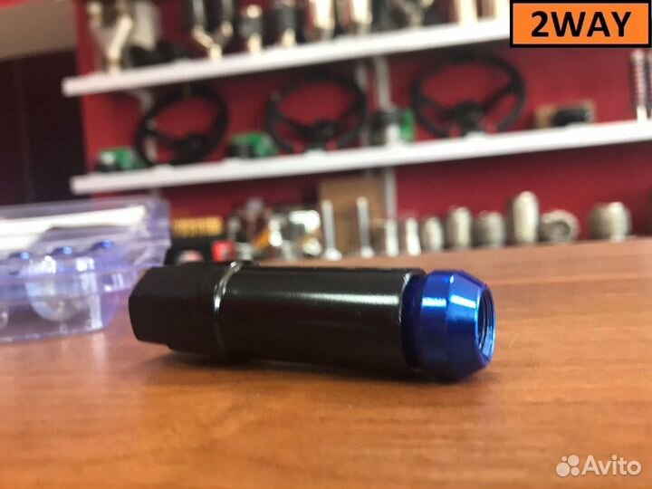 Гайки - секретки Синие Shogun М12*1.25