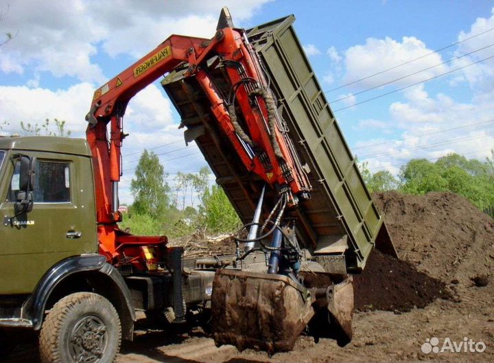 Грунт,земля,песок,пгс Грейфером