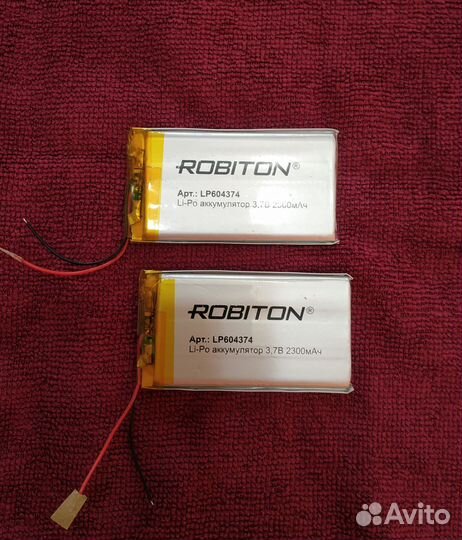 Аккумулятор robiton 3,7В 2300мАч