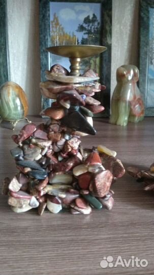 Подсвечники из камней