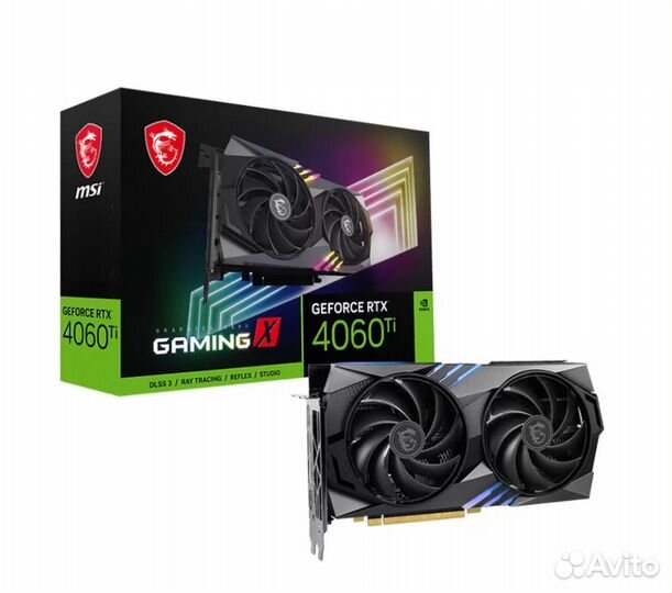 Видеокарта MSI nvidia RTX 4060 Ti gaming X