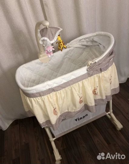 Кроватка-колыбель качалка приставная 3 в 1 Viana