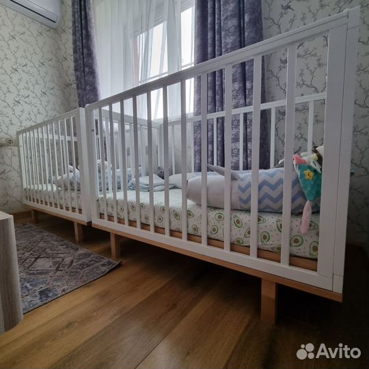 Детская кровать 120х60 с маятником MowBaby Lilla