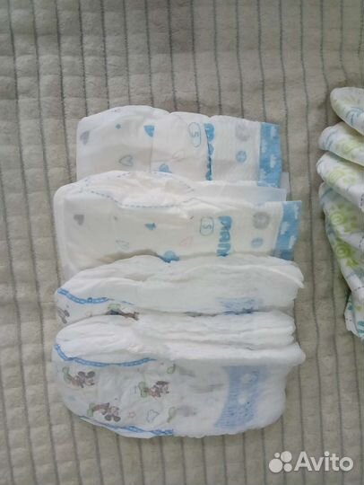 Подгузники от 0-5кг, до 6-11кг