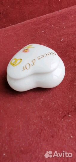 Шкатулка - Сердце фарфор Франция