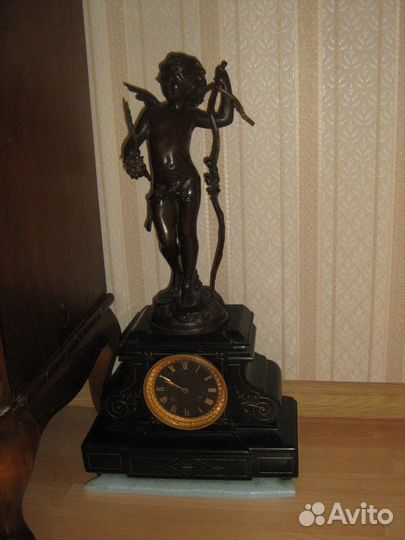 Часы каминные мрамор