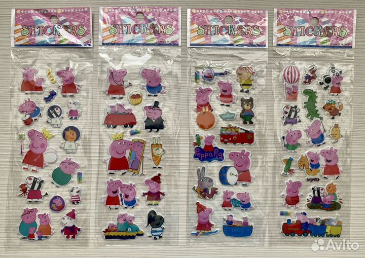 Объемные 3D наклейки для девочек 26 листов