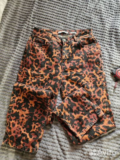 Джинсы леопардовые reserved