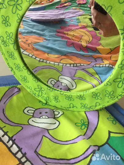 Детский игровой коврик зоосад tinylove