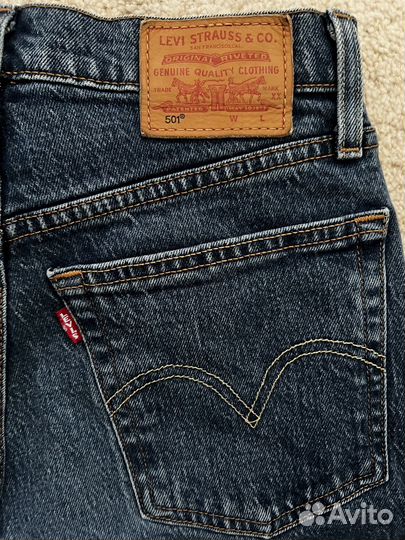 Джинсы levis 501 w24 L30