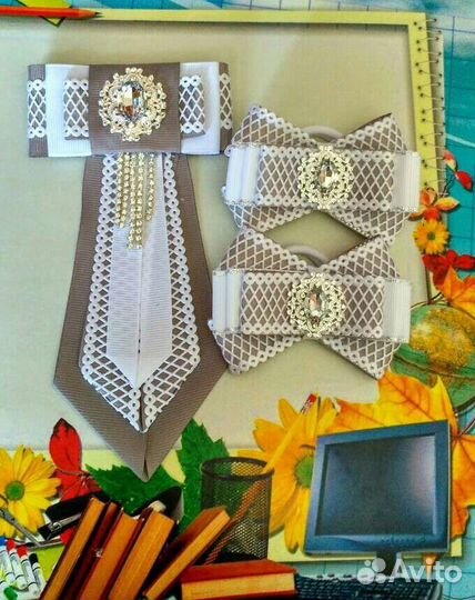 Комплект банты и галстук