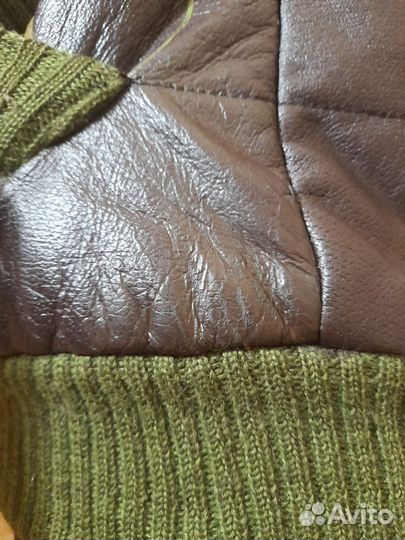 Жилетка натуральная кожа с узорами бохо стиль 44