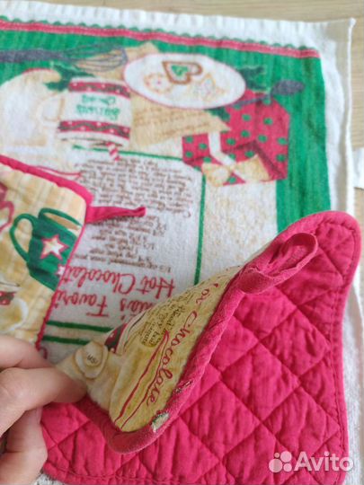 Набор Новогодний прихватка варежка полотенце