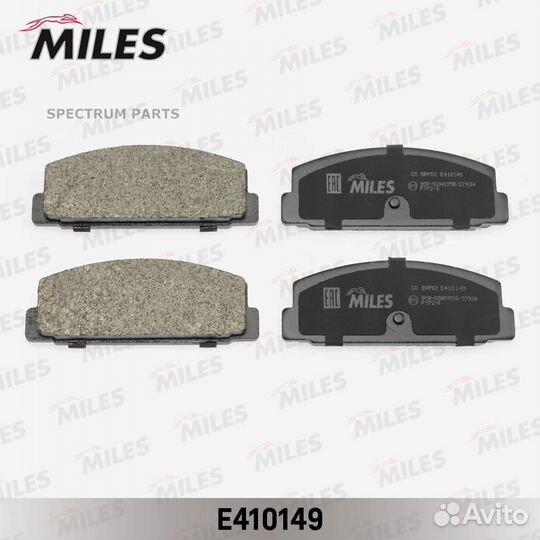 Miles E410149 Колодки тормозные задние (без датчик