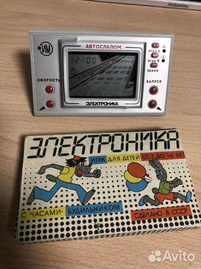 Игра электроника СССР Автослалом