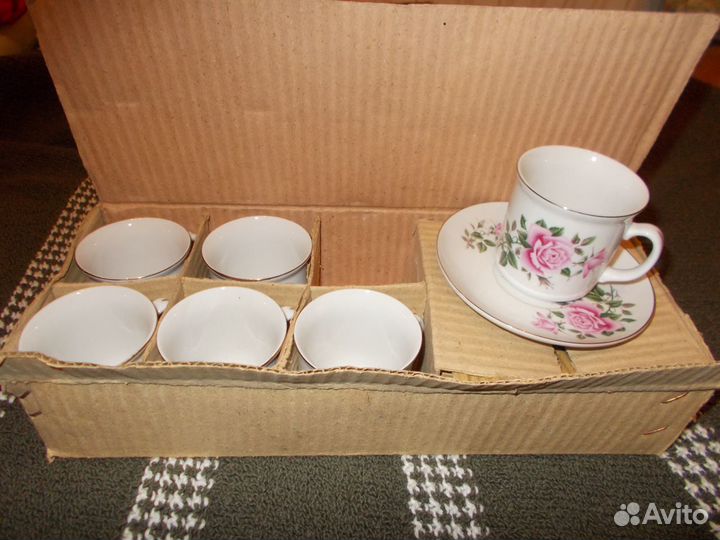 Кофейный сервиз на 6 персон новый