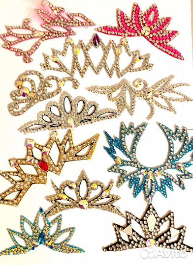 Украшение на пучок (корона на кичку), полупальцы