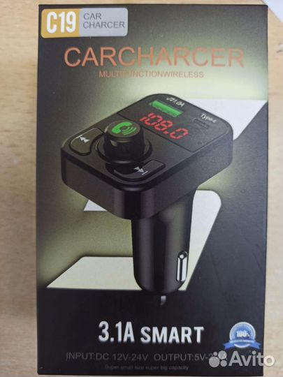 Фм трансмиттер с Bluetooth