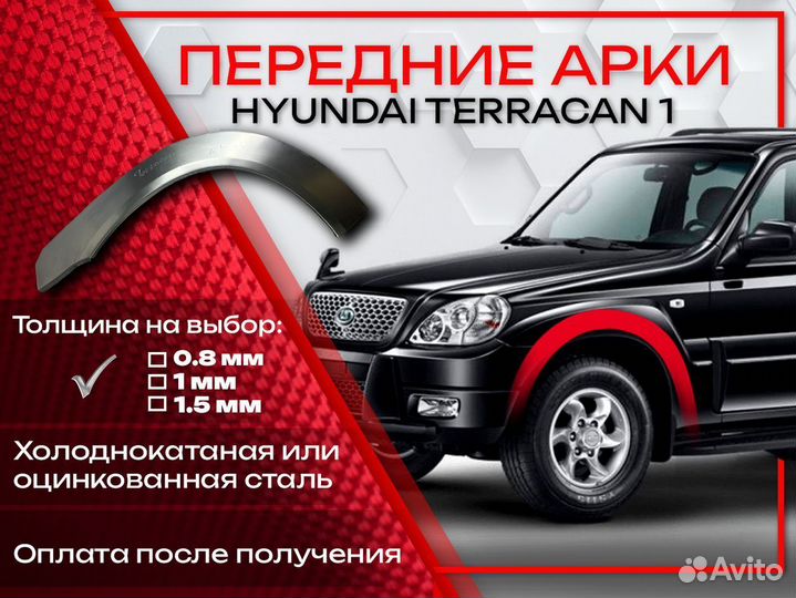 Ремонтные арки на Hyundai Terracan 1 передние
