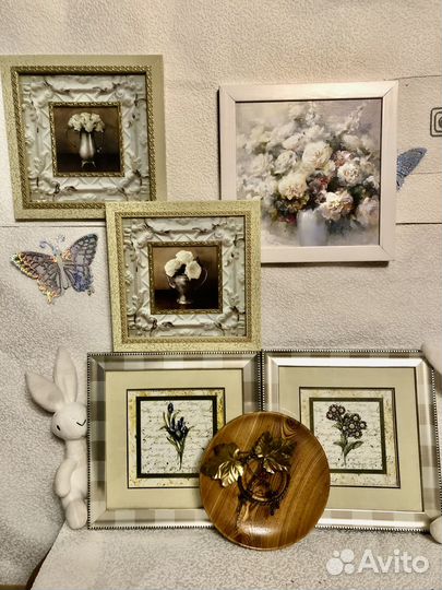 Репродукции в рамках и панно 