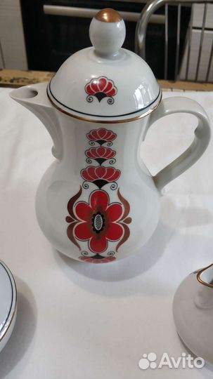 Кофейный сервиз ГДР freiberger porzellan