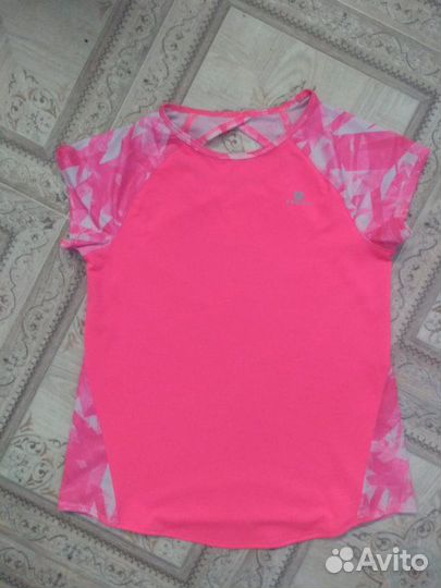 Футболка спортивная domyos рост 128-140 см