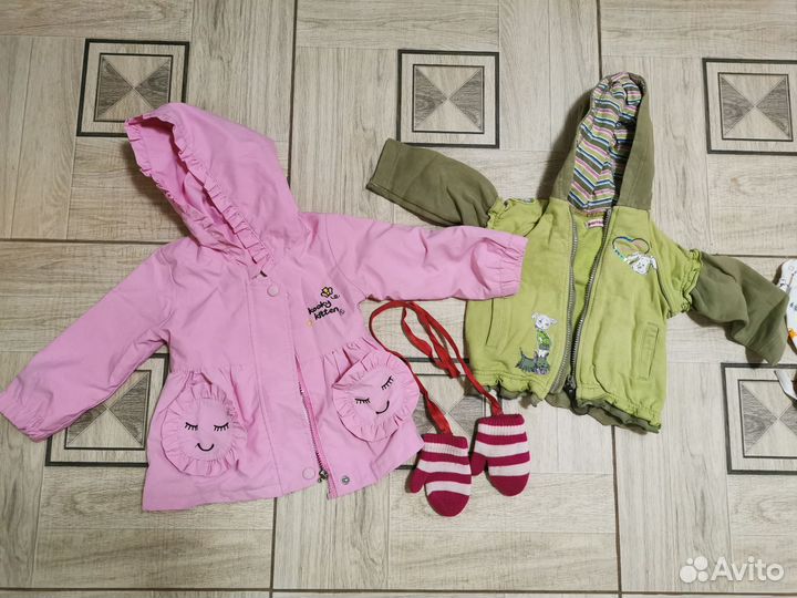 Вещи для девочки пакетом 0-12 мес