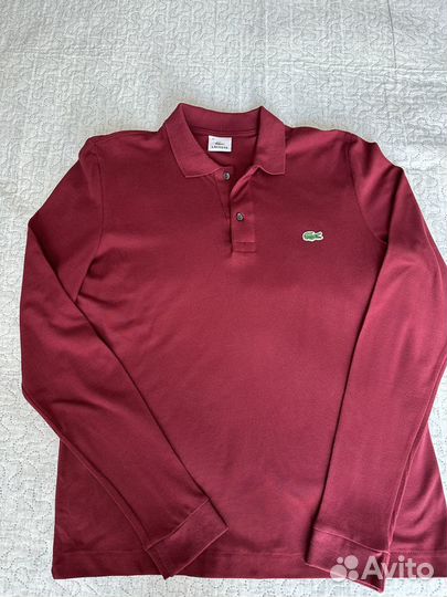 Мужское поло Lacoste с длинным рукавом