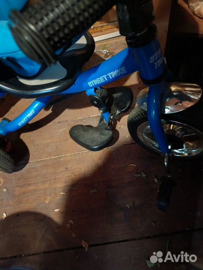 Велосипед коляска с ручкой, 3-х колёсный