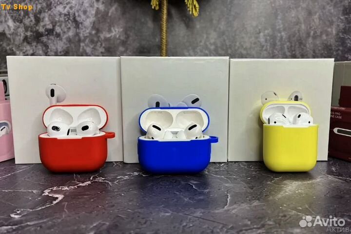 Наушники Airpods Pro / Pro 2 / 3 / 2 (Гарантия+Чех