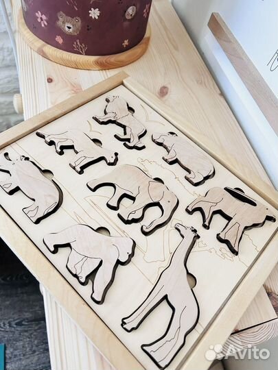 Деревянные пазлы