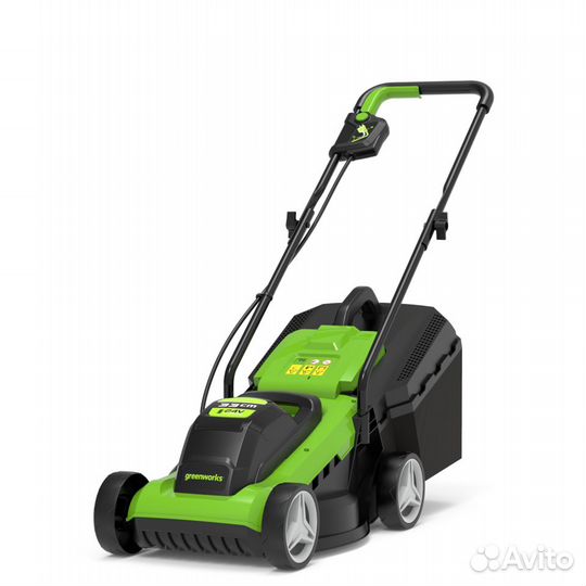 Газонокосилка Greenworks G24LM33k2, 24v, 33 см