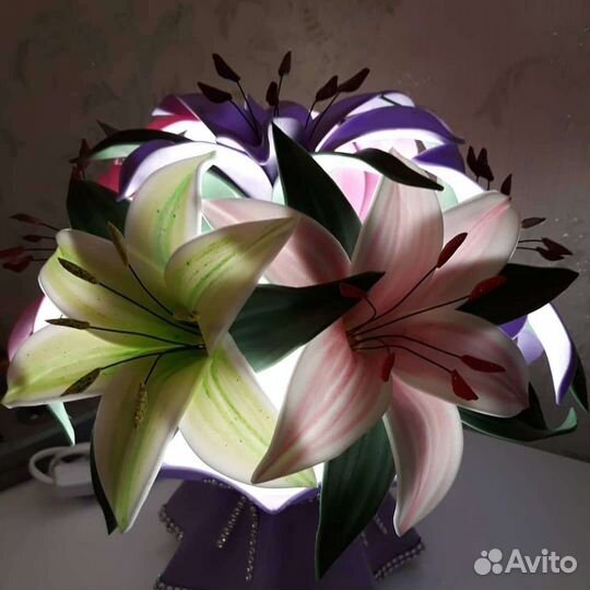 Цветы светильник