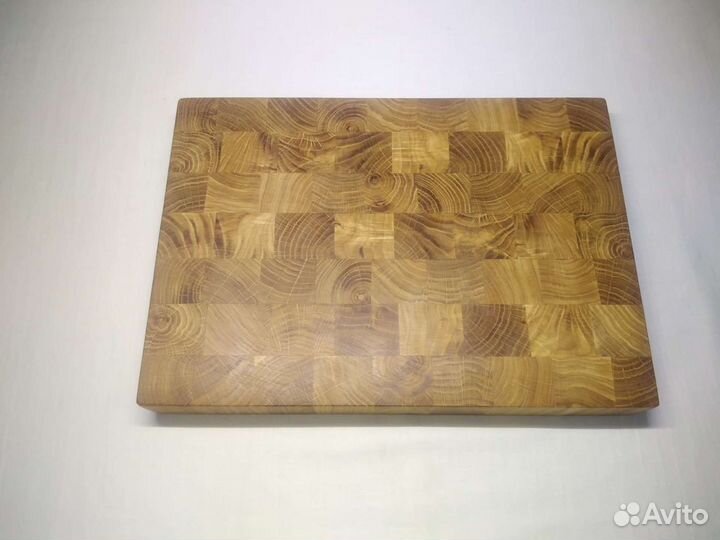 Торцевая разделочная доска из дуба 20х30х4см