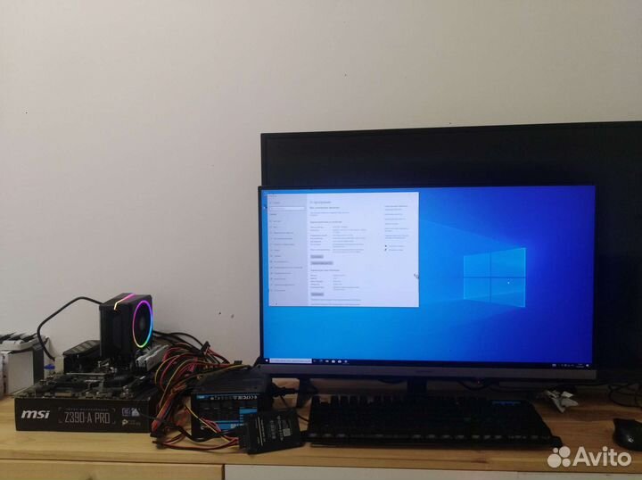 Комплект i7 8700k + Z390A Pro + 16gb 3400MHz + кул