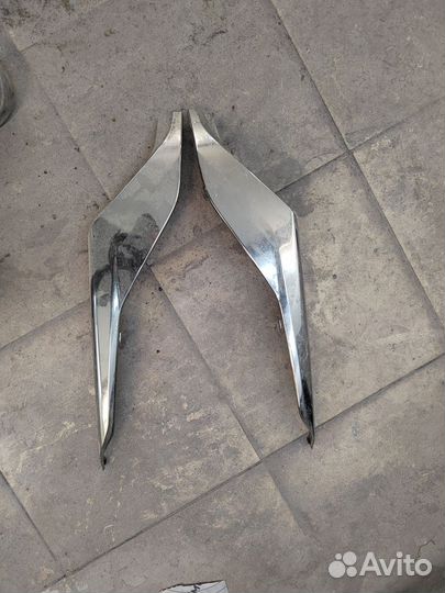 Хром накладка переднего бампера