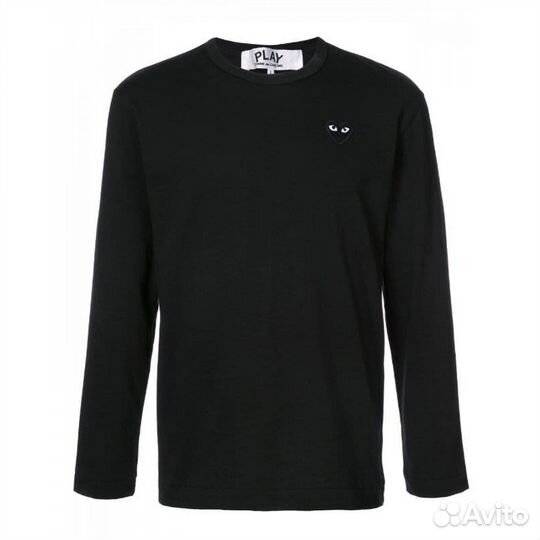 Лонгслив comme des garcon черный