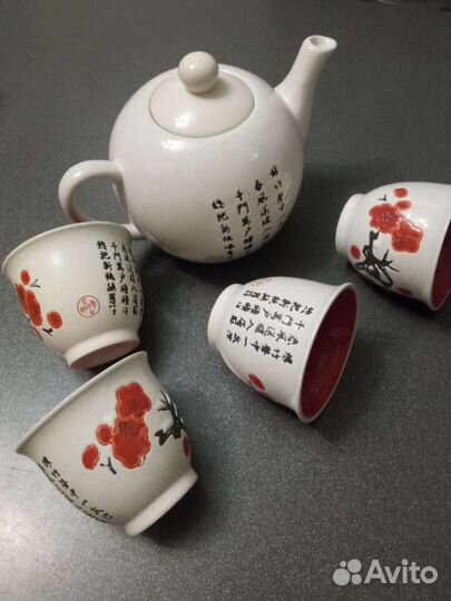 Набор чайный новый Сакура с пиалами