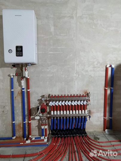 Монтаж отопления в коттедже под ключ