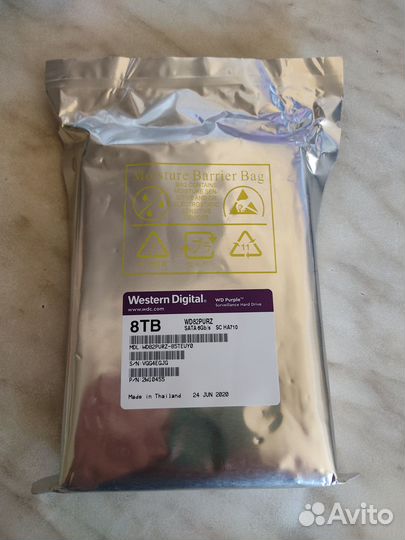 Жесткий диск WD Purple 8 тб WD82purz