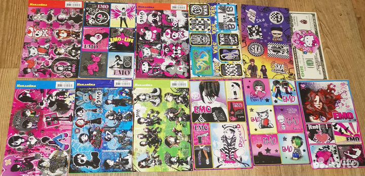 Наклейки по двухтысячным. Читаем описание