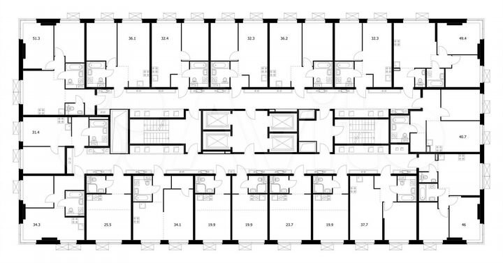 Квартира-студия, 19,9 м², 18/33 эт.