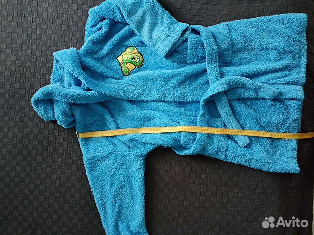 Халат махровый для мальчика, длина 71 см