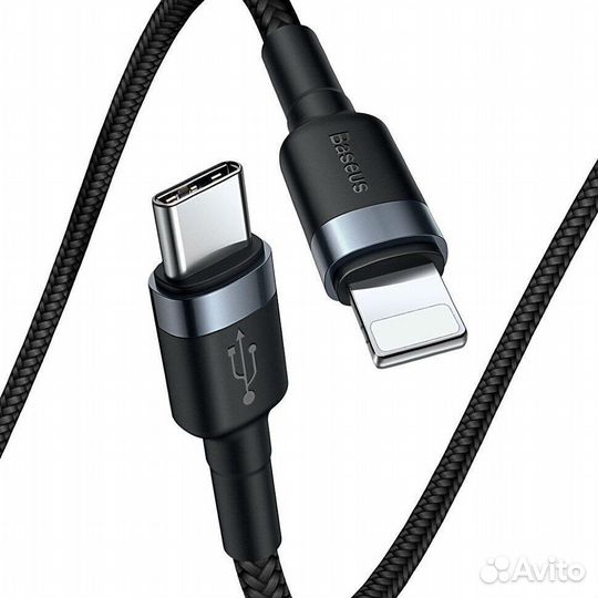 Кабель USB-C baseus Cafule, Type-C - Lightning, 2