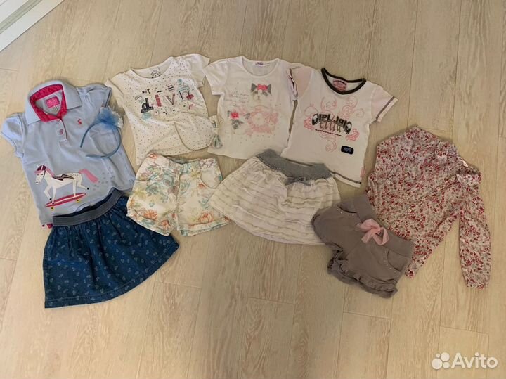 Пакет юбки блузы футболки шорты 98-104-110