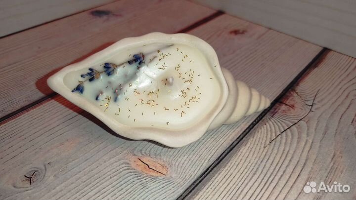 Соевая свеча с подсвечником