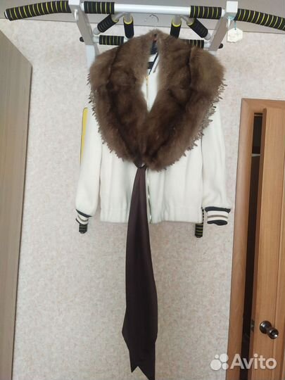 Меховой воротник соболь